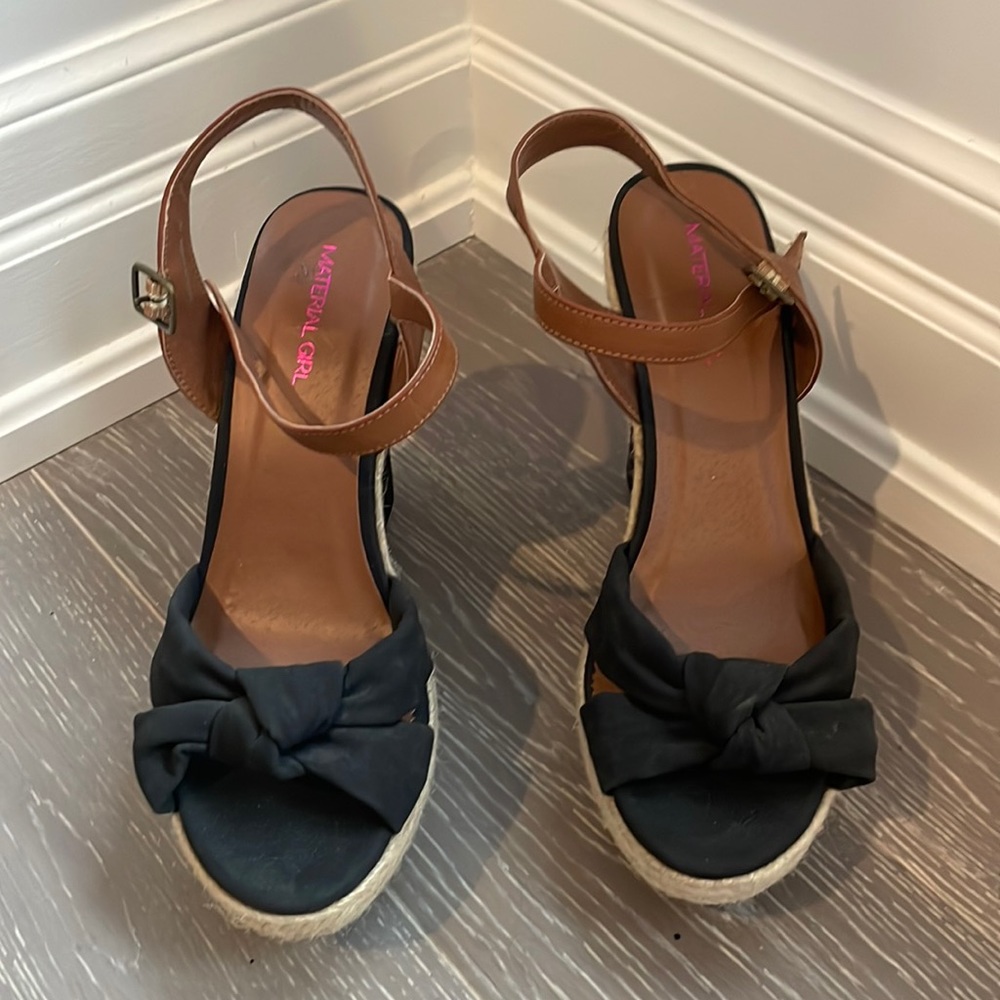 Material Girl Wedges - size 6.5